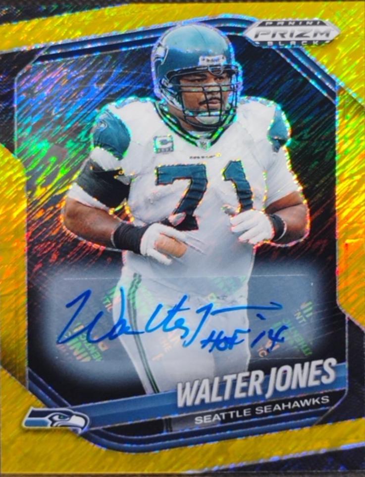 Walter Jones [Autograph Gold Shimmer] #135