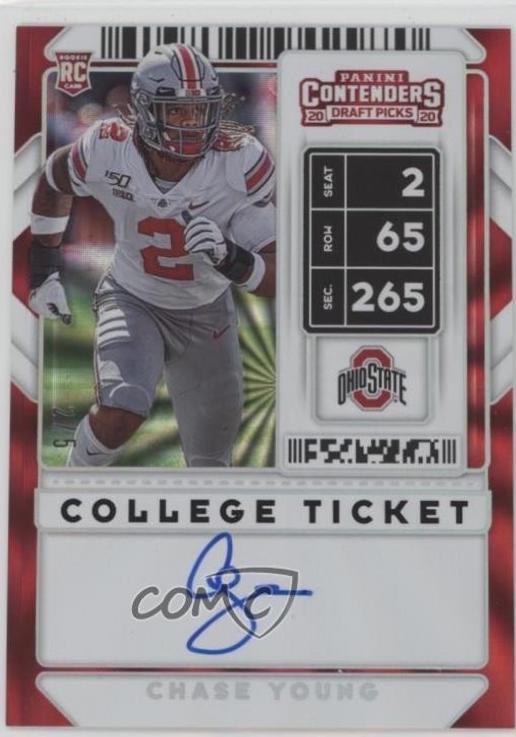 Chase Young [Variation 2 Autograph Building Blocks] #102