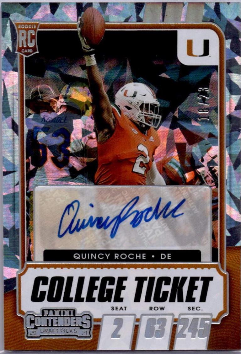 Quincy Roche [Autograph Gold Cracked Ice] #261