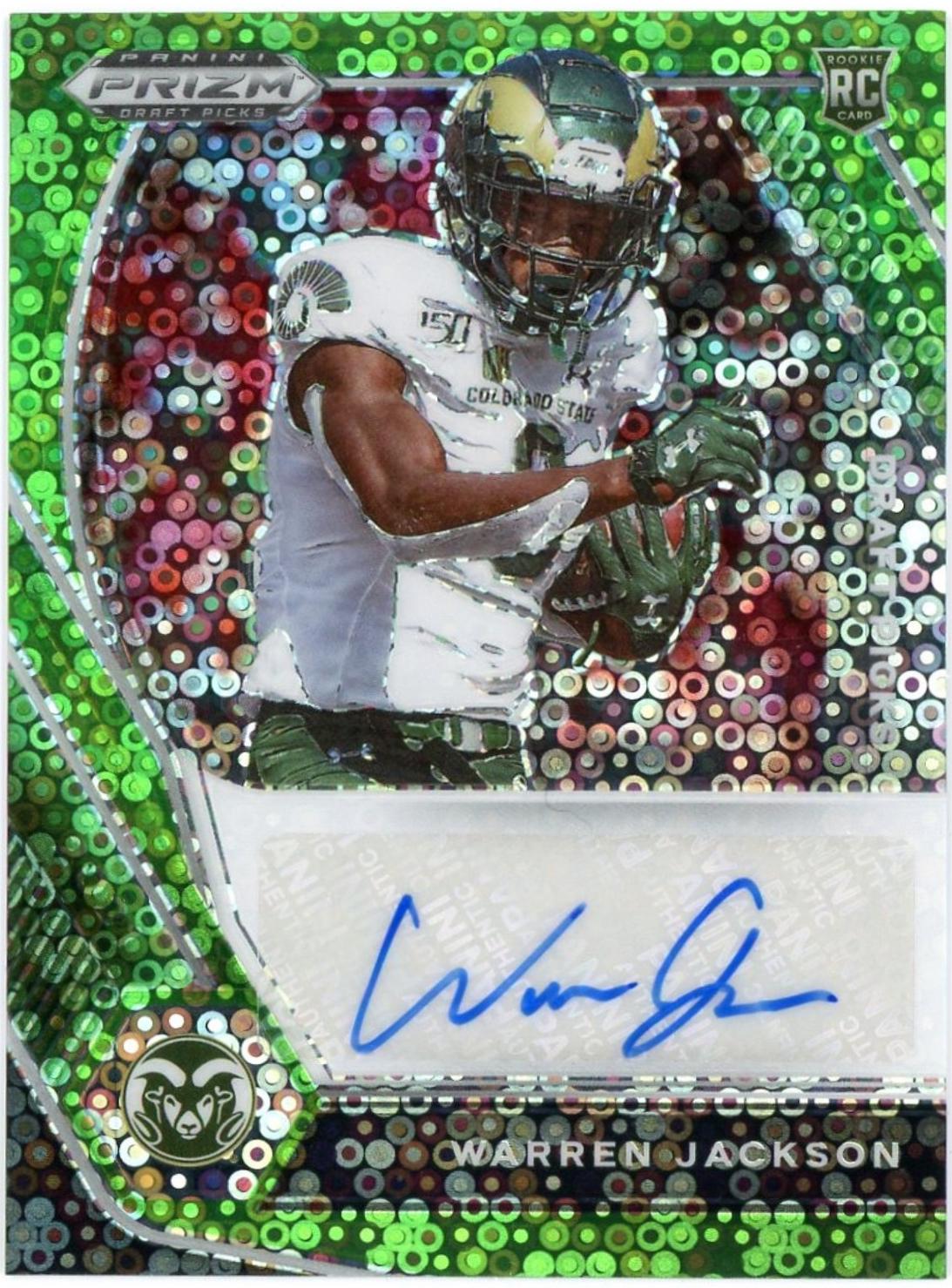 Warren Jackson [Neon Green Circles Prizm] #DPA-WAJ