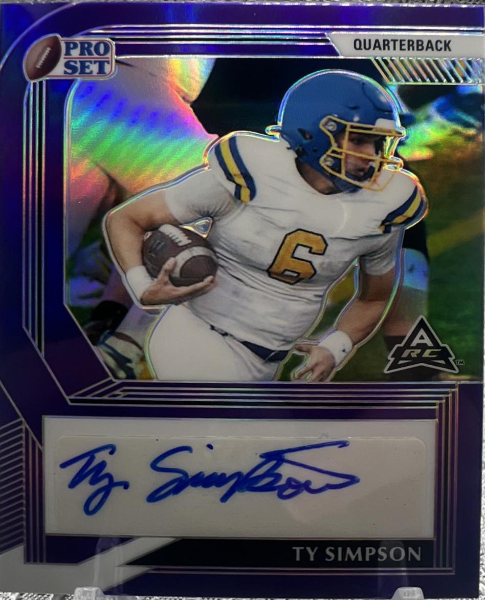 Ty Simpson [Prismatic Purple] #PA-TS1