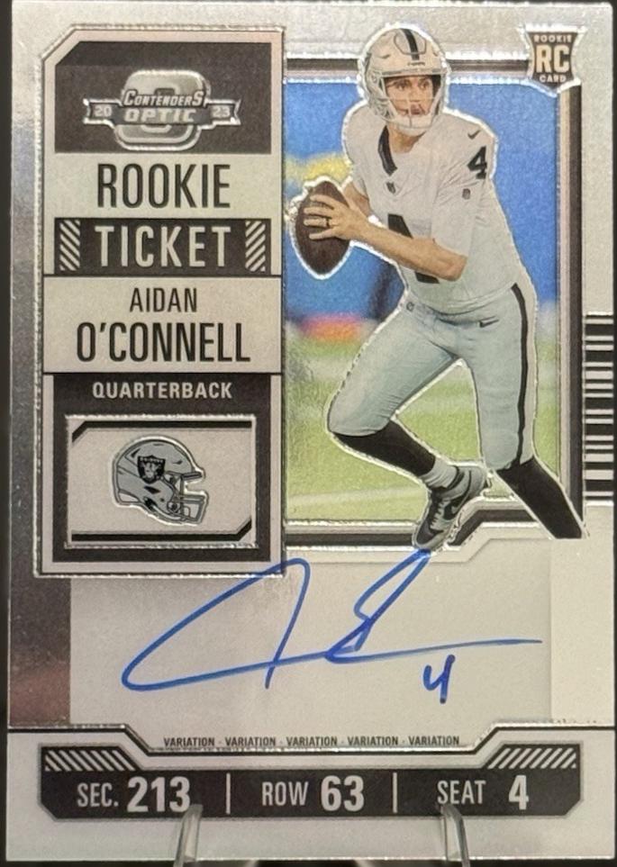 Aidan O'Connell [Rookie Ticket Autograph Red White Blue] #101