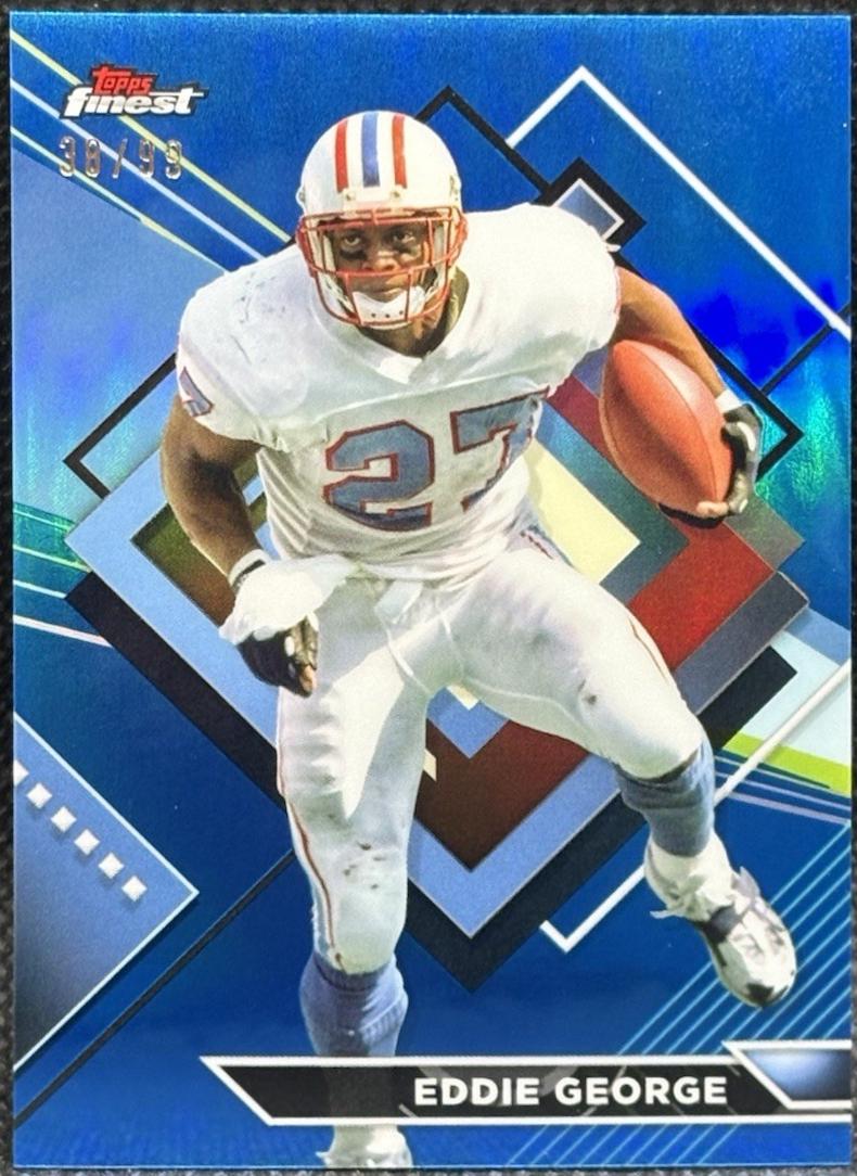 Eddie George [Blue Checkerboard Refractor] #245