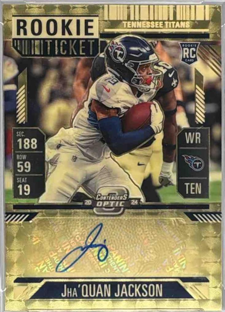 Jha'Quan Jackson [Gold Vinyl Rookie Ticket Autograph Purple] #173