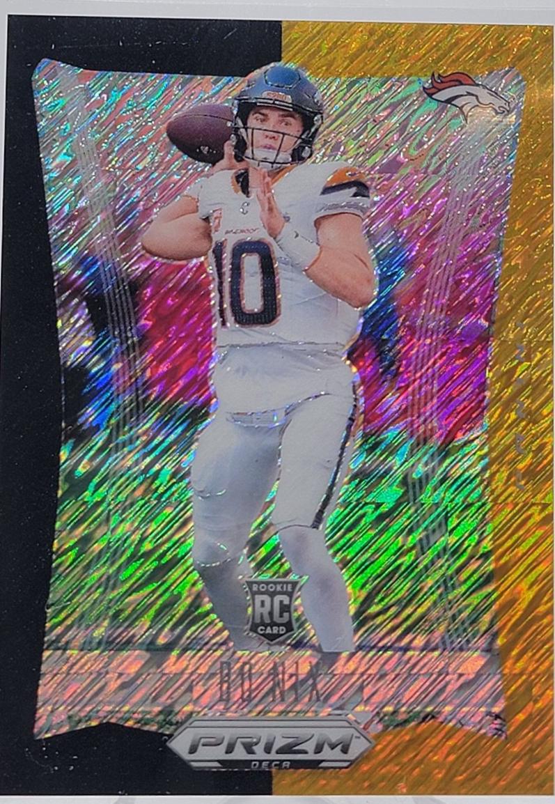 Bo Nix [Shimmer Black Gold FOTL] #92