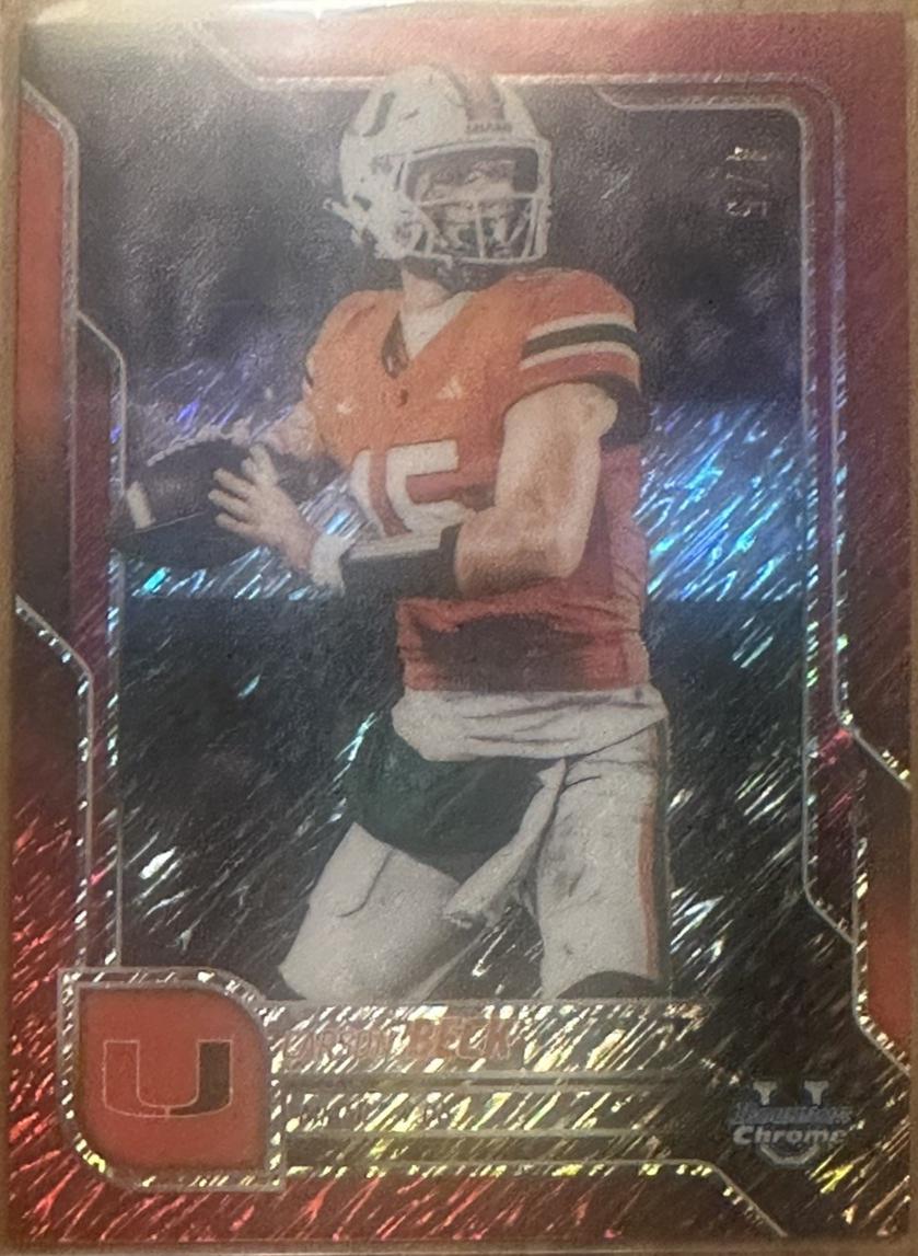 Carson Beck [Red Shimmer Refractor] #138