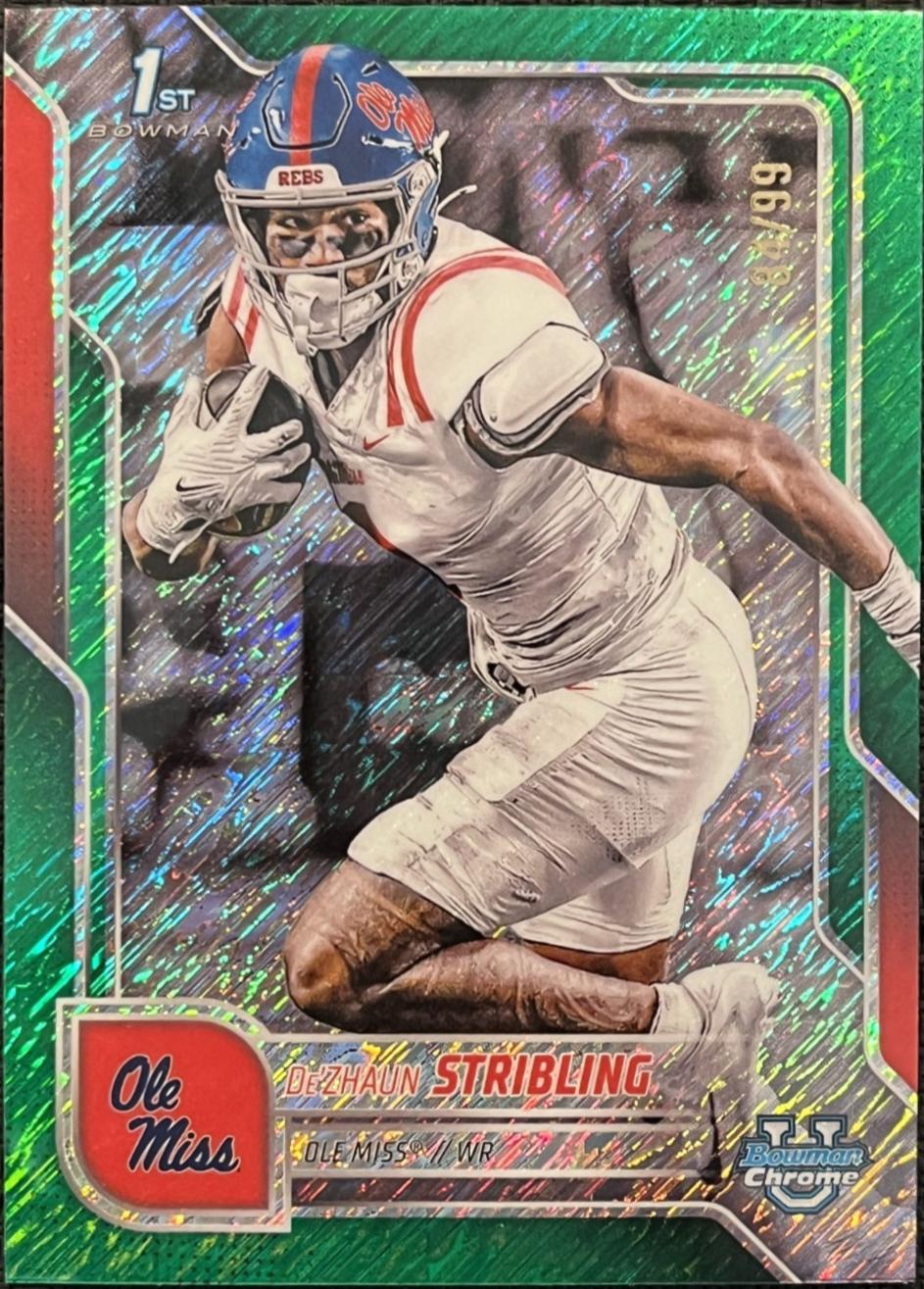 De'Zhaun Stribling [Green Shimmer Refractor] #182