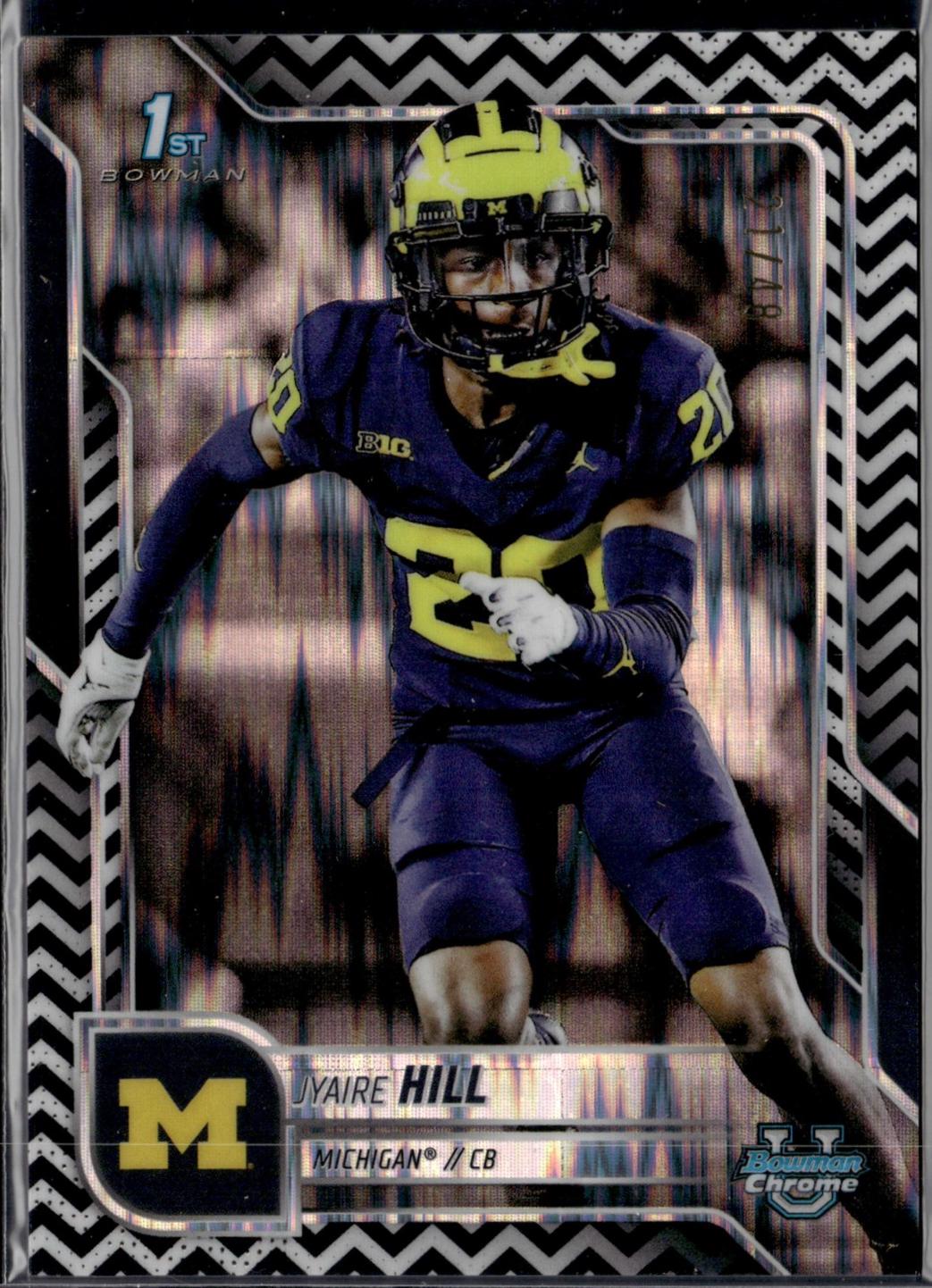 Jyaire Hill [Black White Stealth Refractor] #83