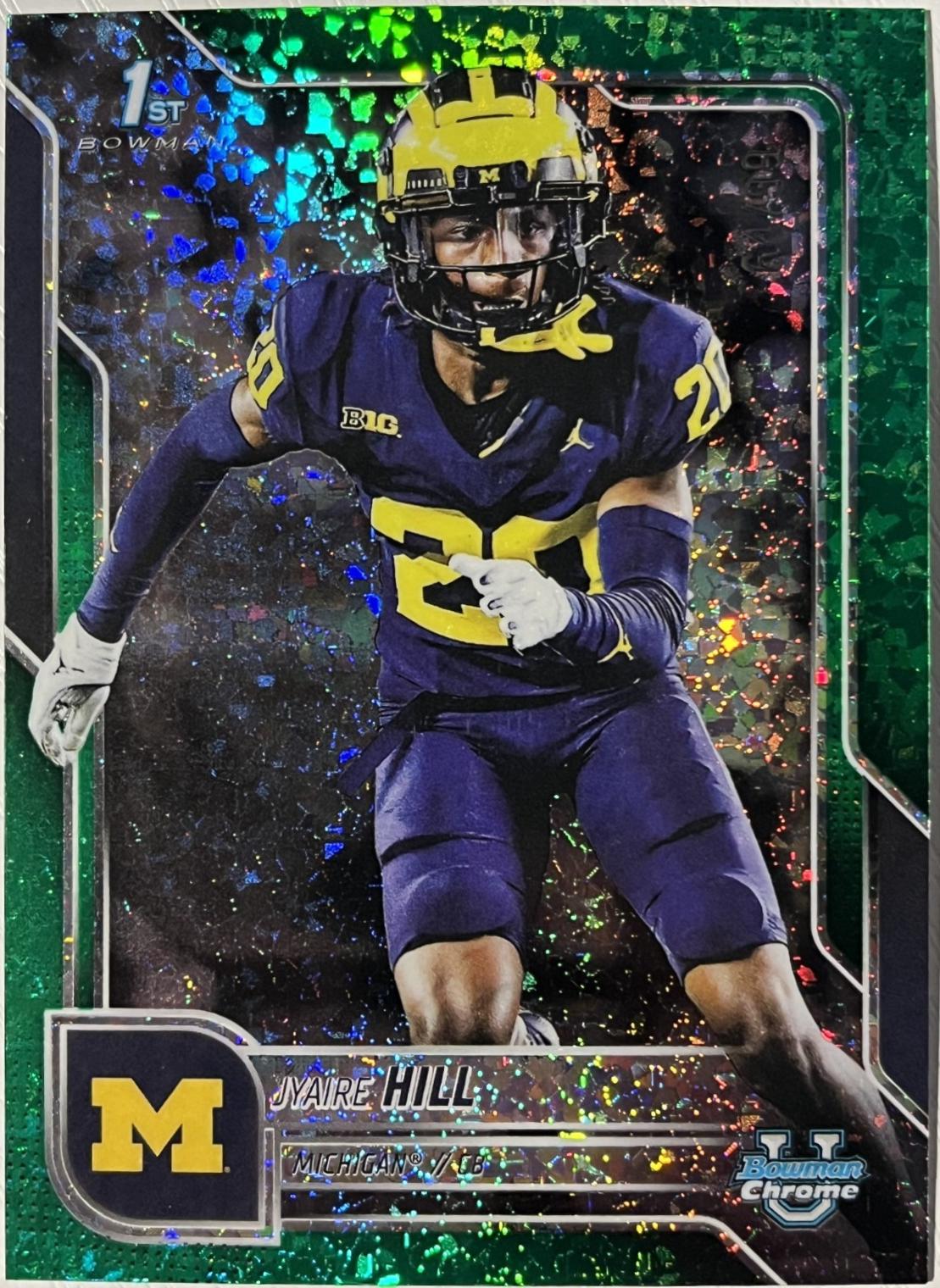 Jyaire Hill [Green Mini-Diamond Refractor] #83