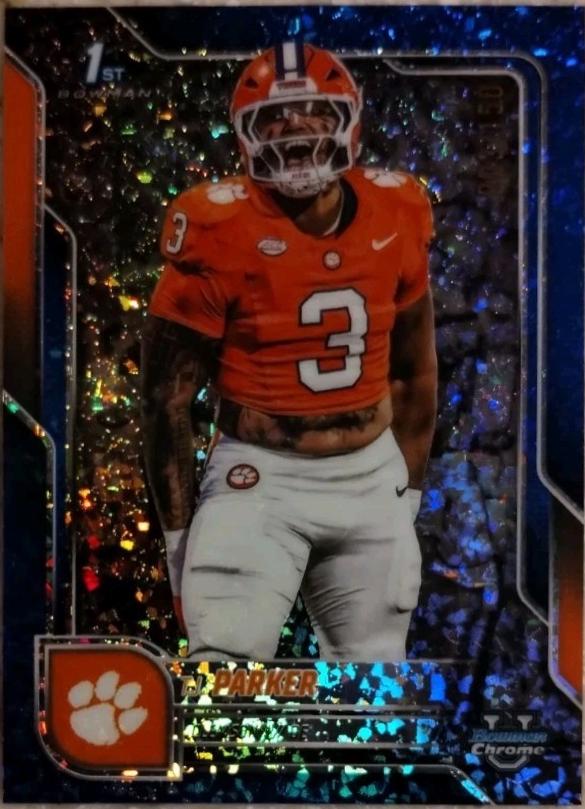 T.J. Parker [Blue Mini-Diamond Refractor] #114