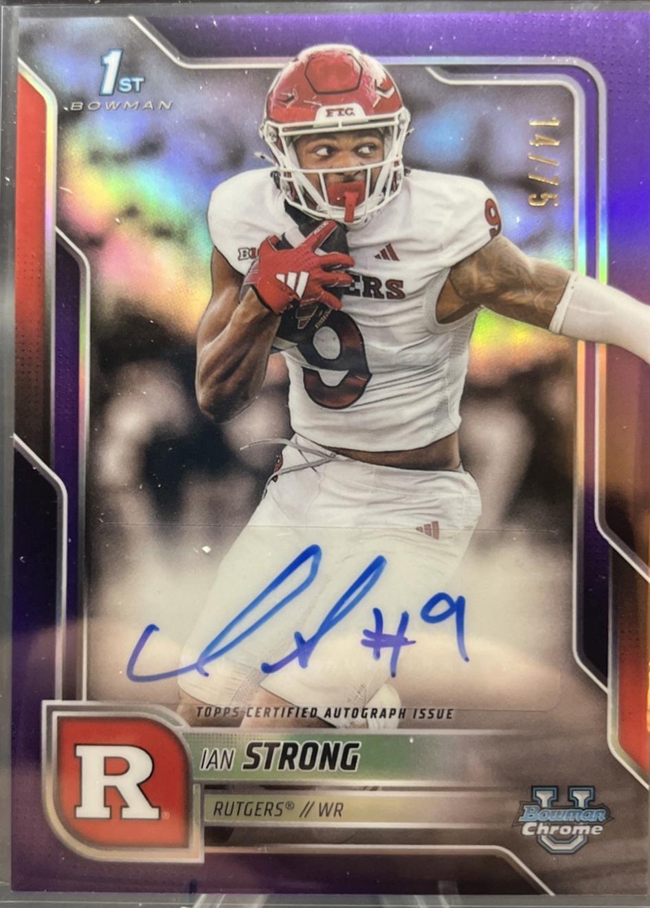 Ian Strong [Purple Refractor] #BCA-IAN