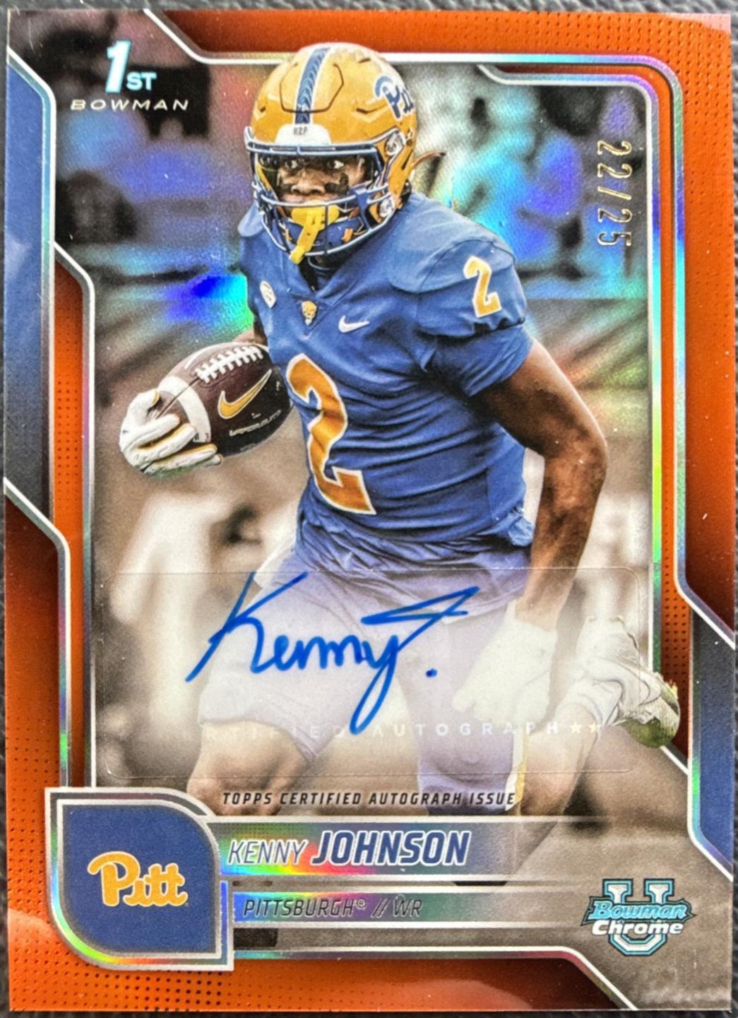 Kenny Johnson [Orange Refractor] #BCA-KJO