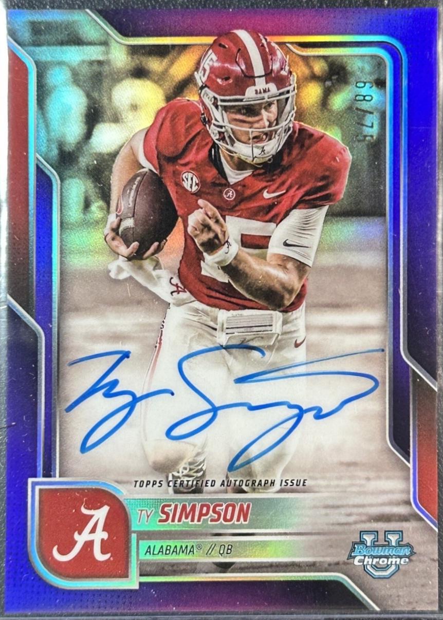 Ty Simpson [Purple Refractor] #BCA-TS