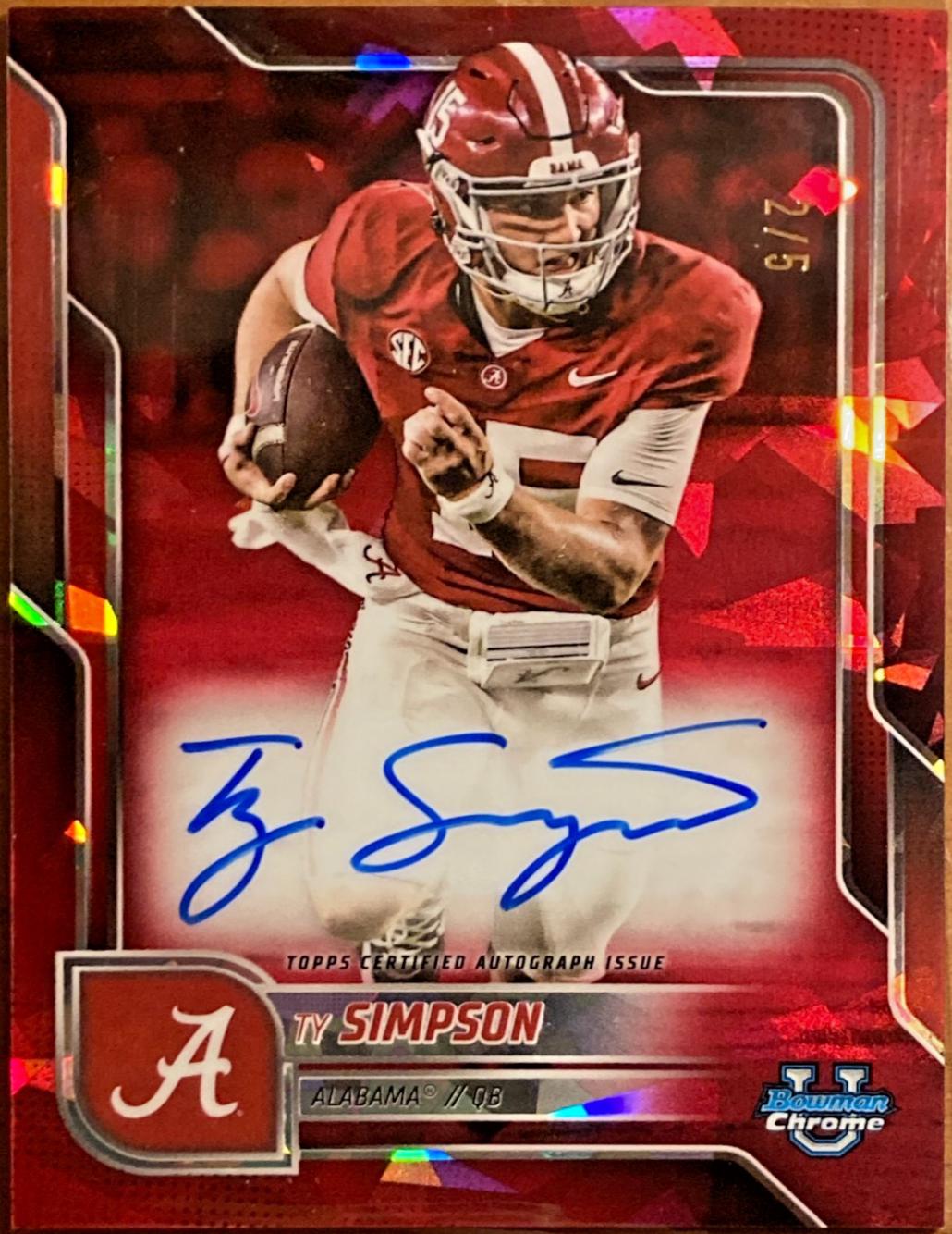Ty Simpson [Red Sapphire] #BCA-TS