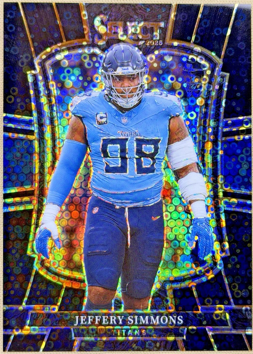 Jeffery Simmons [Black Disco Prizm] #125