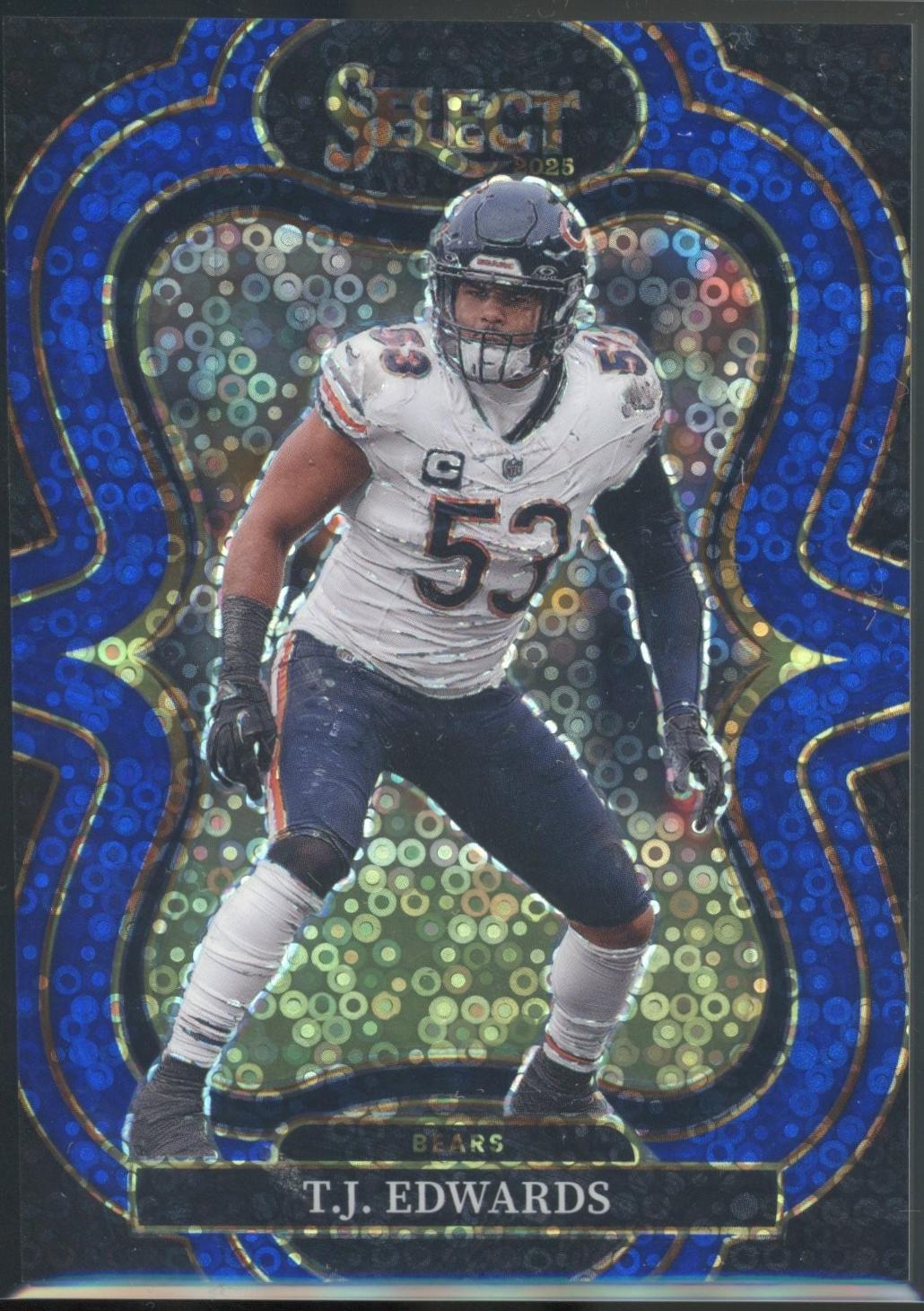 T.J. Edwards [Blue Disco Prizm] #373