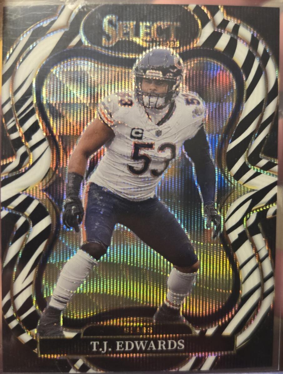 T.J. Edwards [Zebra Prizm] #373