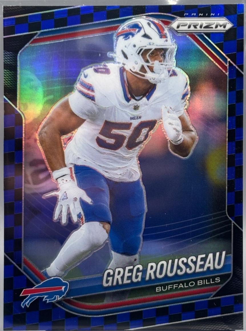 Greg Rousseau [Black Blue Checker] #9