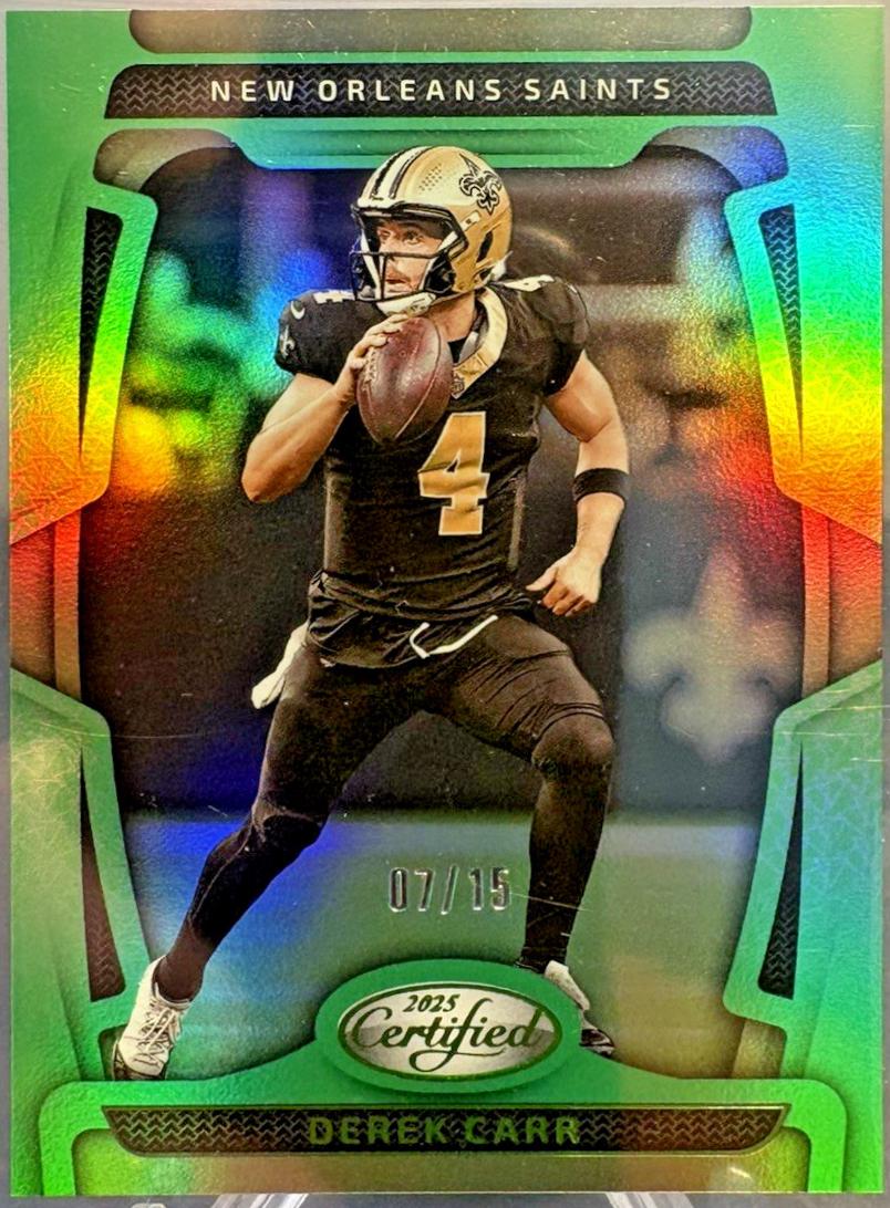 Derek Carr [Lime Green Mirror] #72