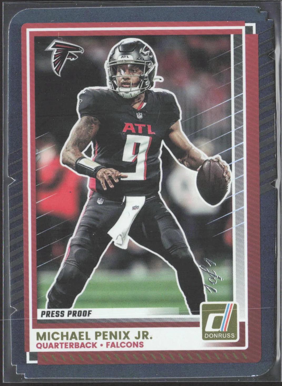 Michael Penix Jr. [Press Proof Black Die-Cut] #188