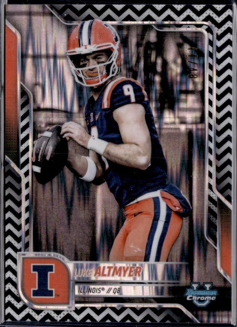Luke Altmyer [Black White Stealth Refractor] #17