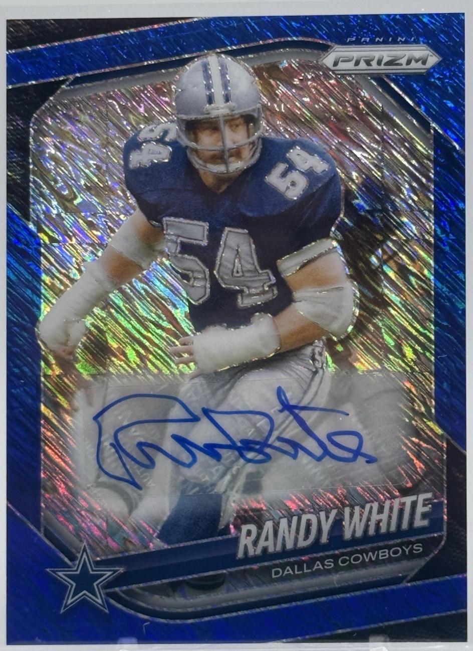 Randy White [Blue Shimmer Autograph] #128