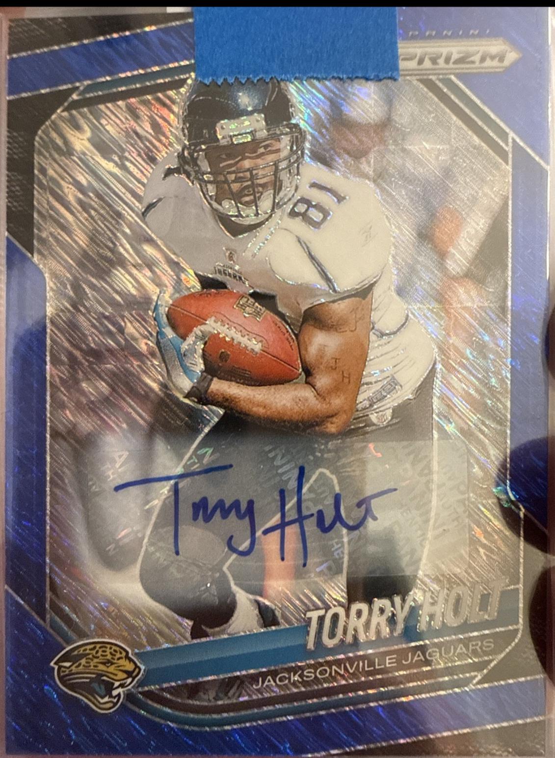 Torry Holt [Blue Shimmer Autograph] #121