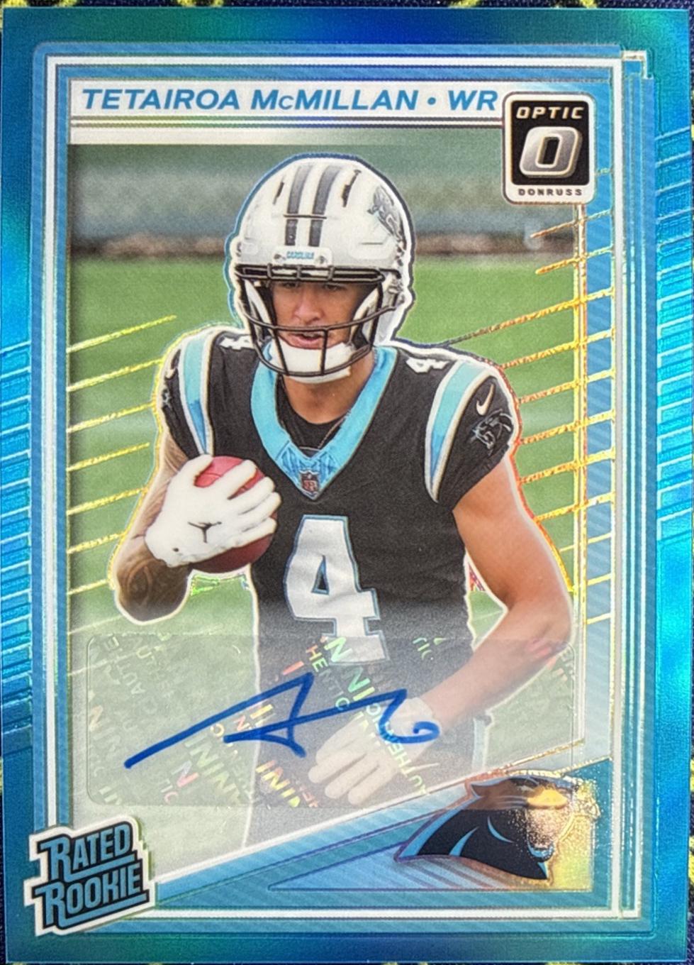 Tetairoa McMillan [Neon Blue RPS Autograph] #209