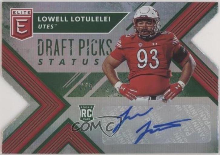 Lowell Lotulelei [Autograph Emerald Status Die Cut] #271