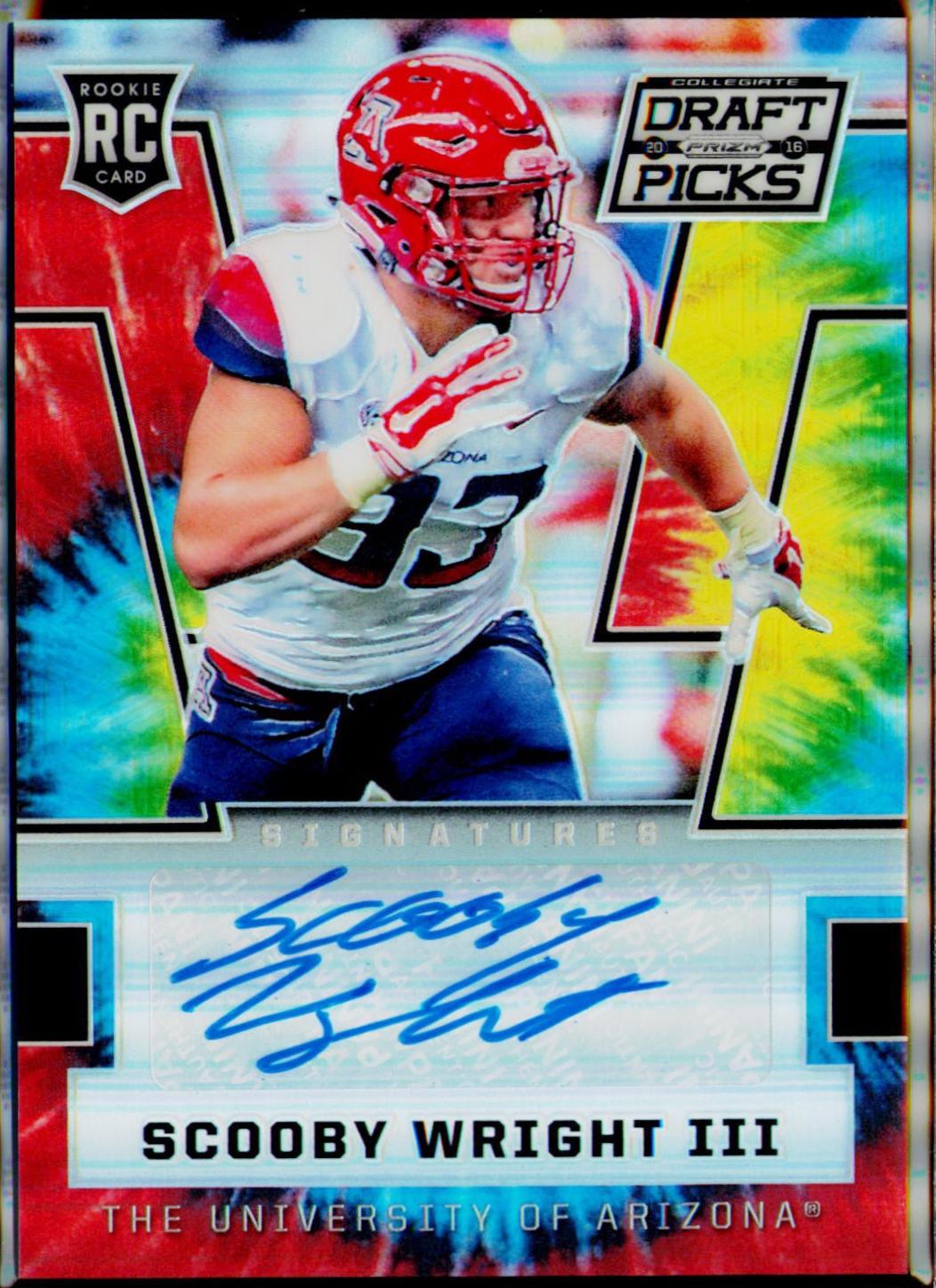 Scooby Wright III [Autograph Tie Dyed Prizm] #266