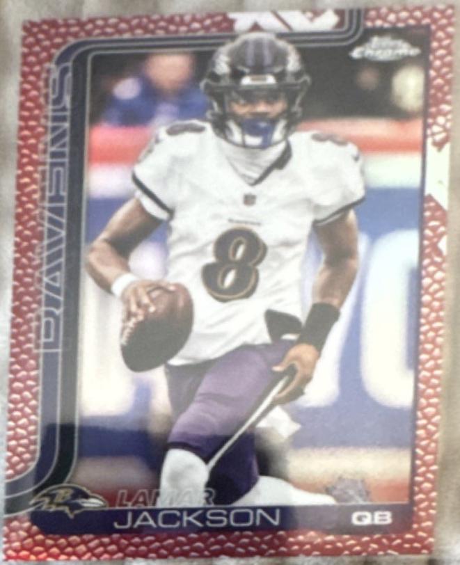 Lamar Jackson [Football Leather Purple] #24