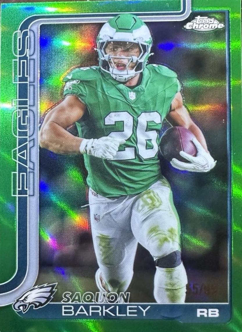 Saquon Barkley [Green Refractor] #248