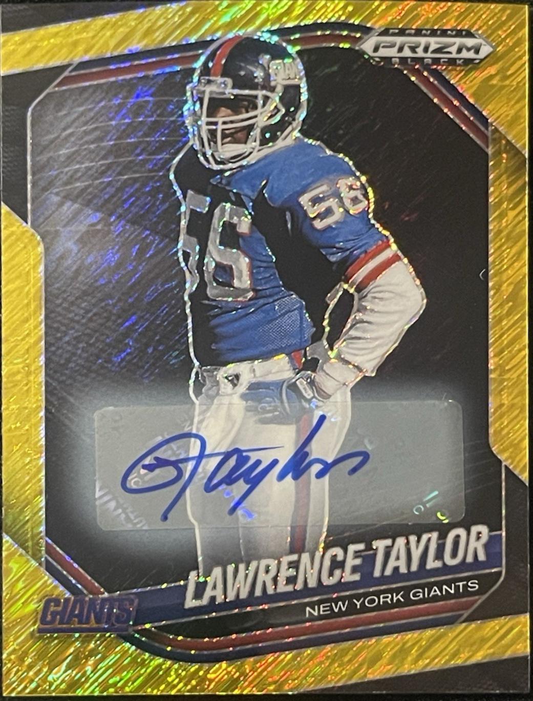 Lawrence Taylor [Autograph Gold Shimmer] #100