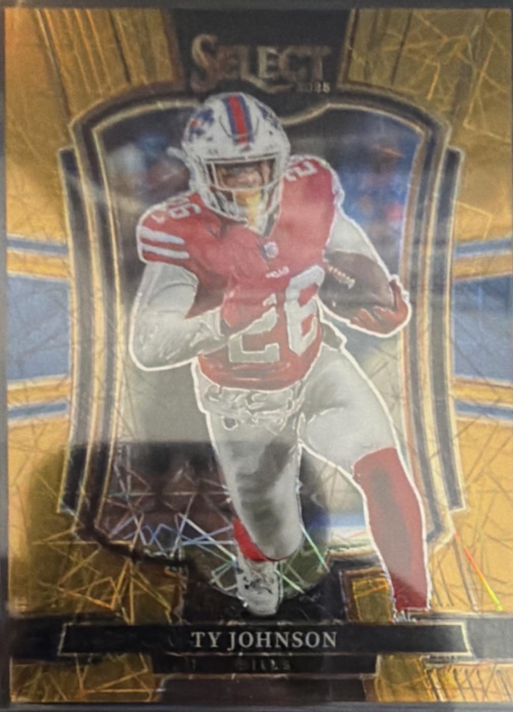 Ty Johnson [Gold Prizm] #186