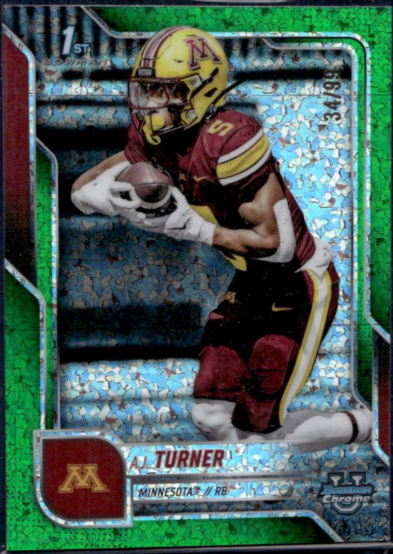 A.J. Turner [Green Mini-Diamond Refractor] #52
