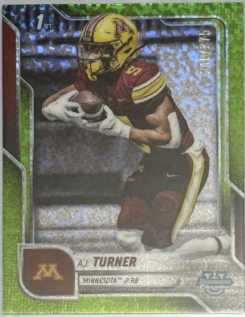 A.J. Turner [Lime Green Refractor] #52
