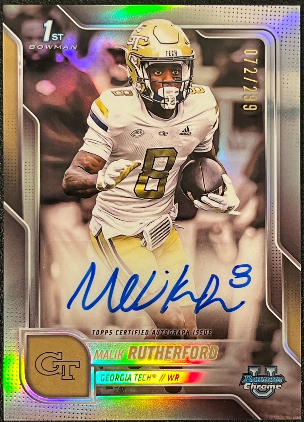 Malik Rutherford [Refractor] #BCA-MR