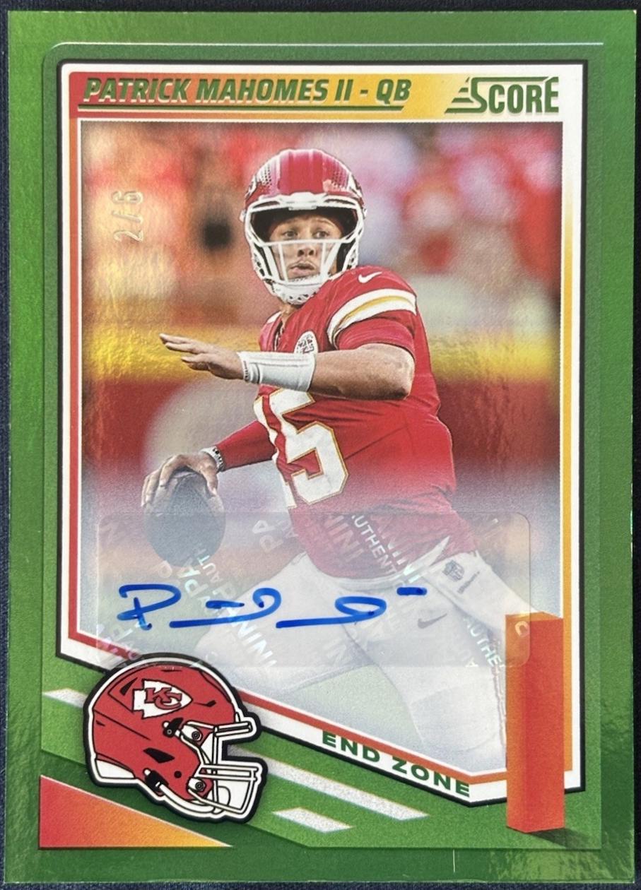 Patrick Mahomes II [End Zone Signature Red Zone] #100