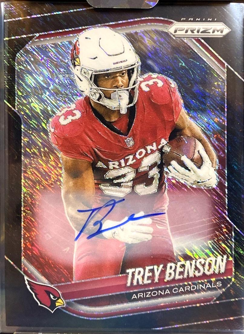 Trey Benson [Black Shimmer Autograph] #69