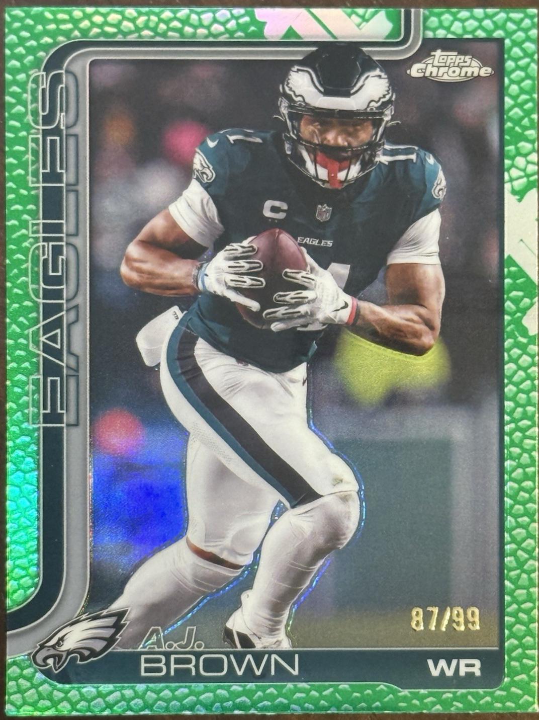 A.J. Brown [Football Leather Green] #243