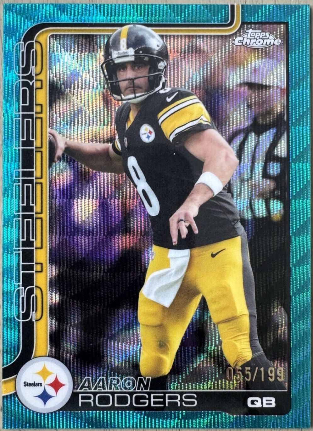 Aaron Rodgers [Aqua Wave Refractor] #255