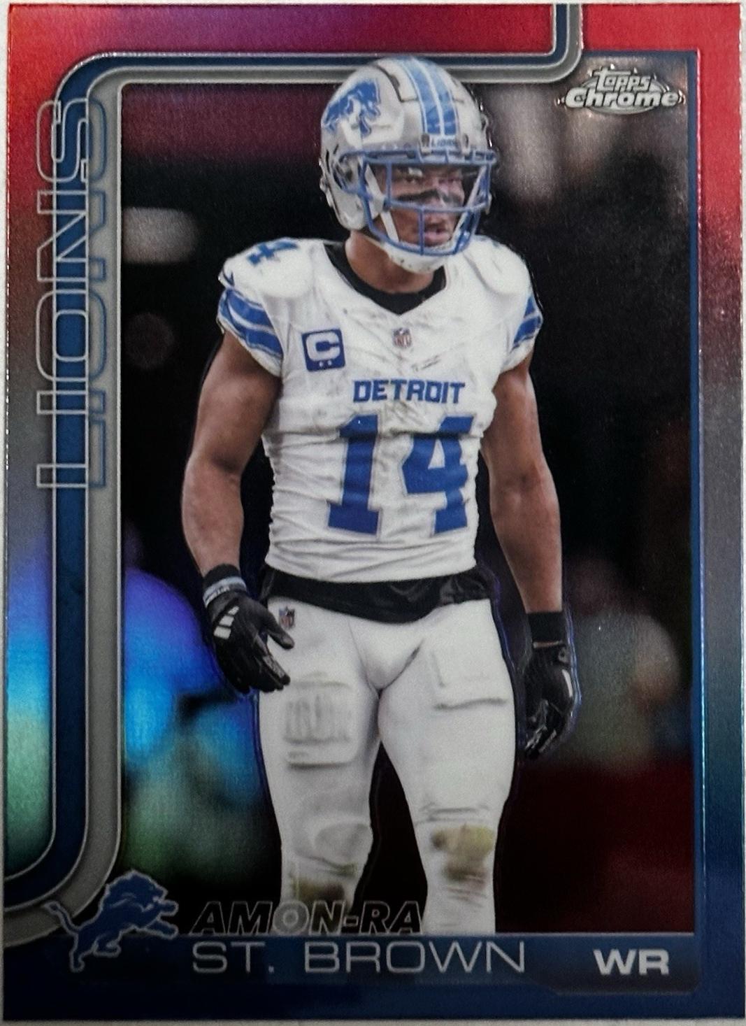 Amon-Ra St. Brown [Red White Blue Refractor] #98
