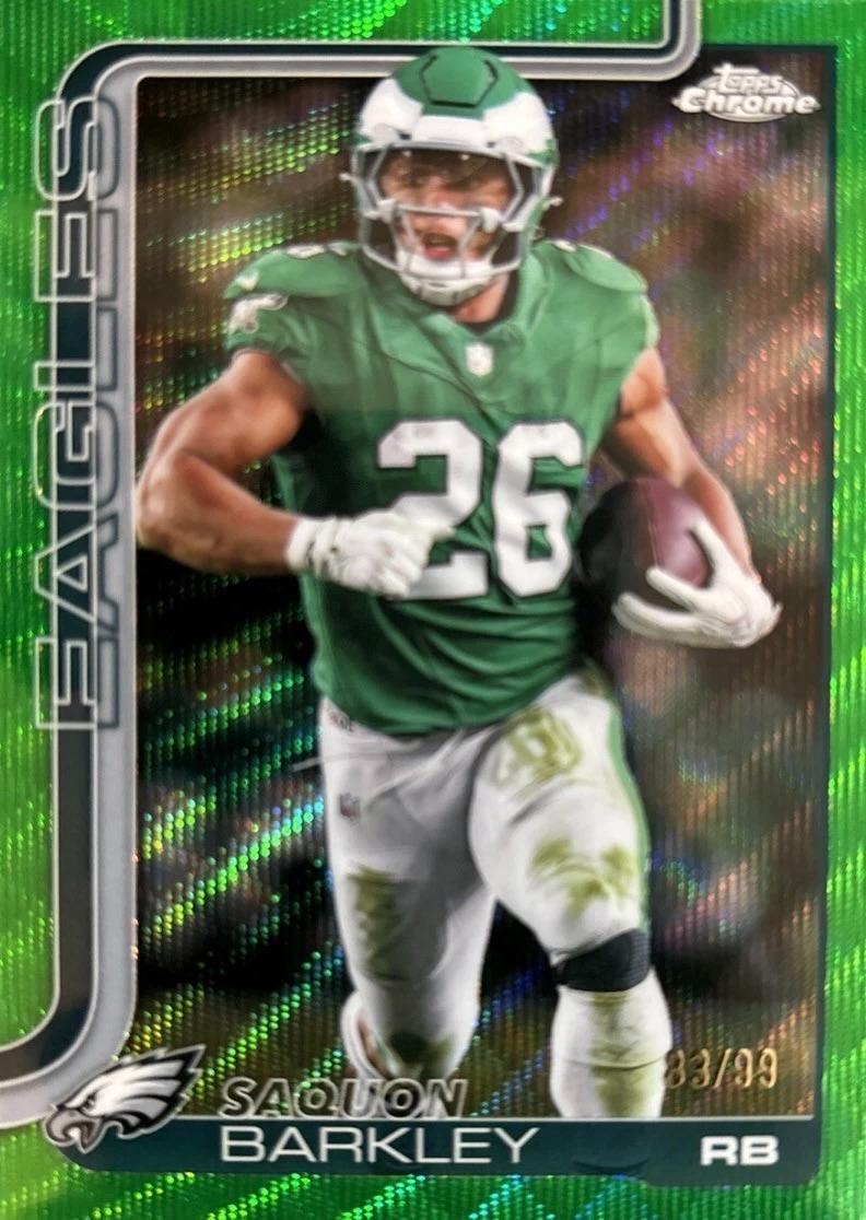 Saquon Barkley [Green Wave Refractor] #248