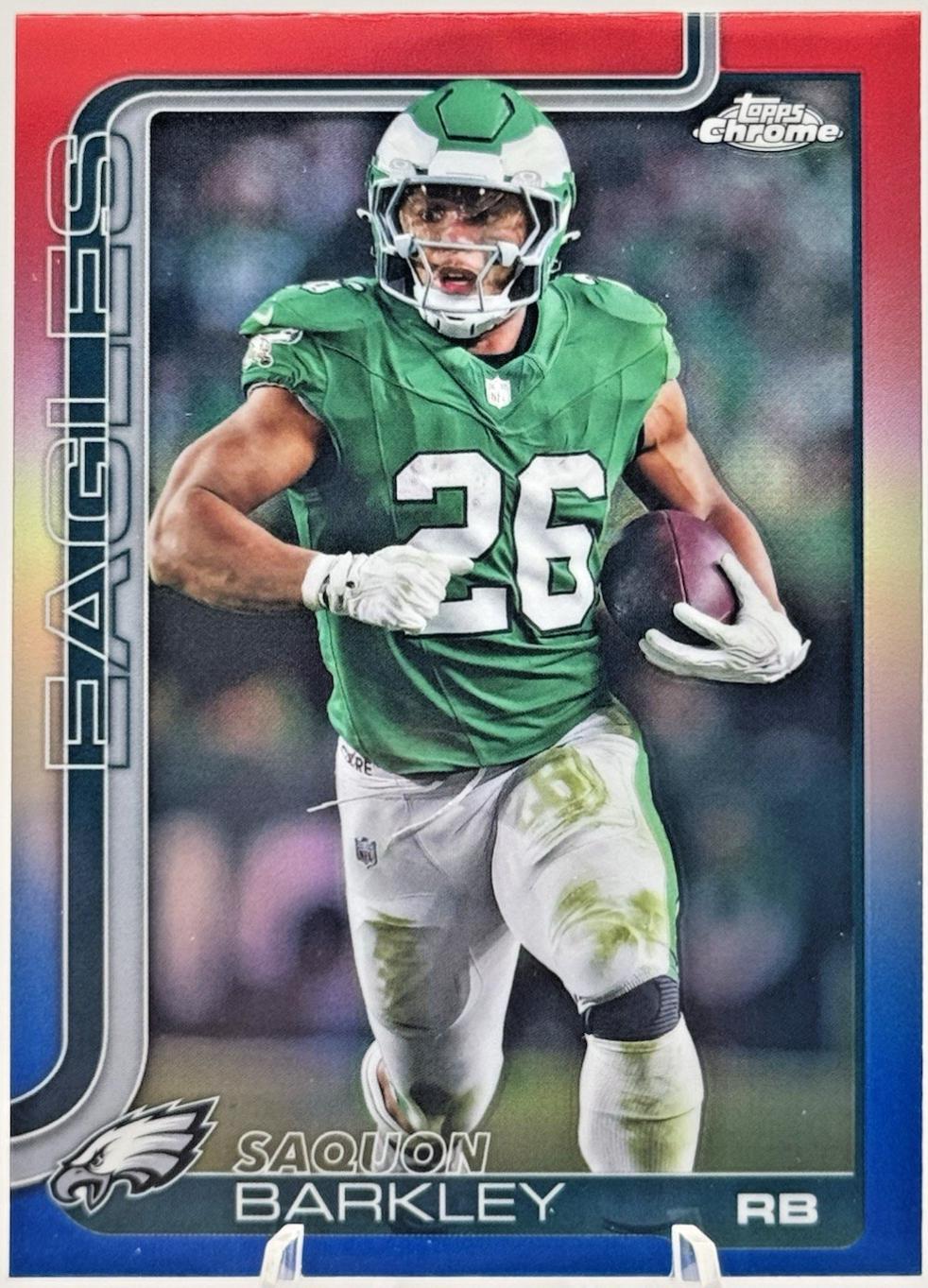 Saquon Barkley [Red White Blue Refractor] #248