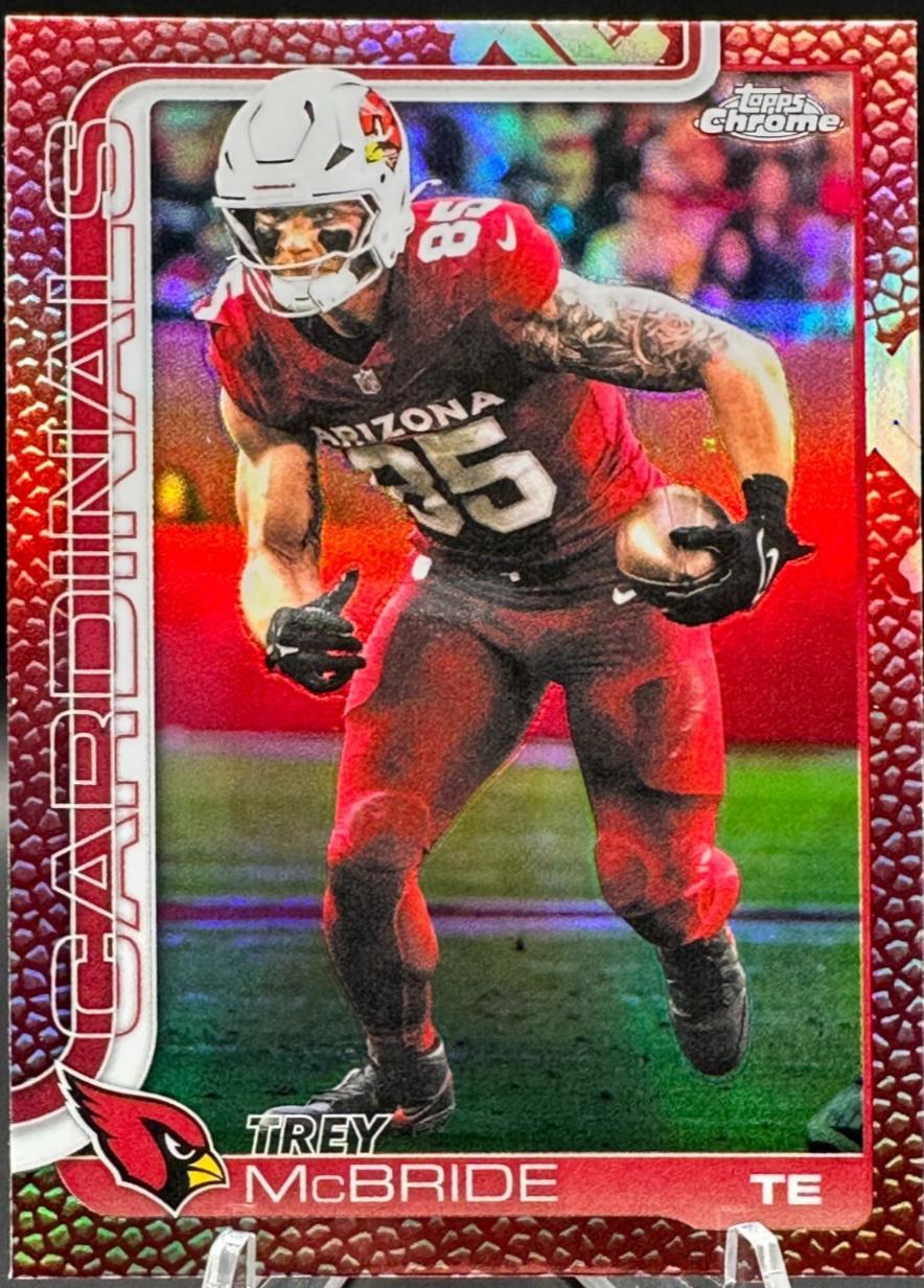 Trey McBride [Football Leather Refractor] #4