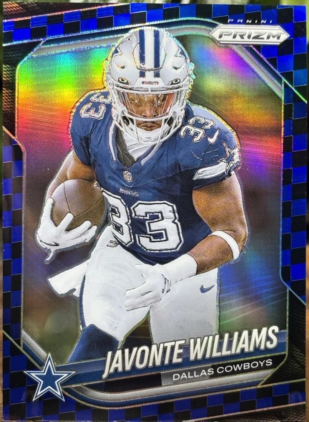 Javonte Williams [Black Blue Checker] #1