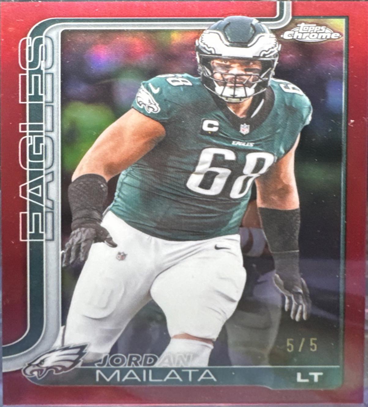 Jordan Mailata [Red Refractor] #245