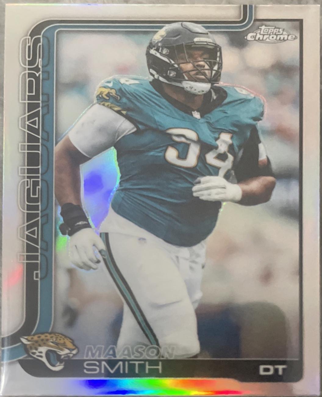 Maason Smith [Football Leather Refractor] #140