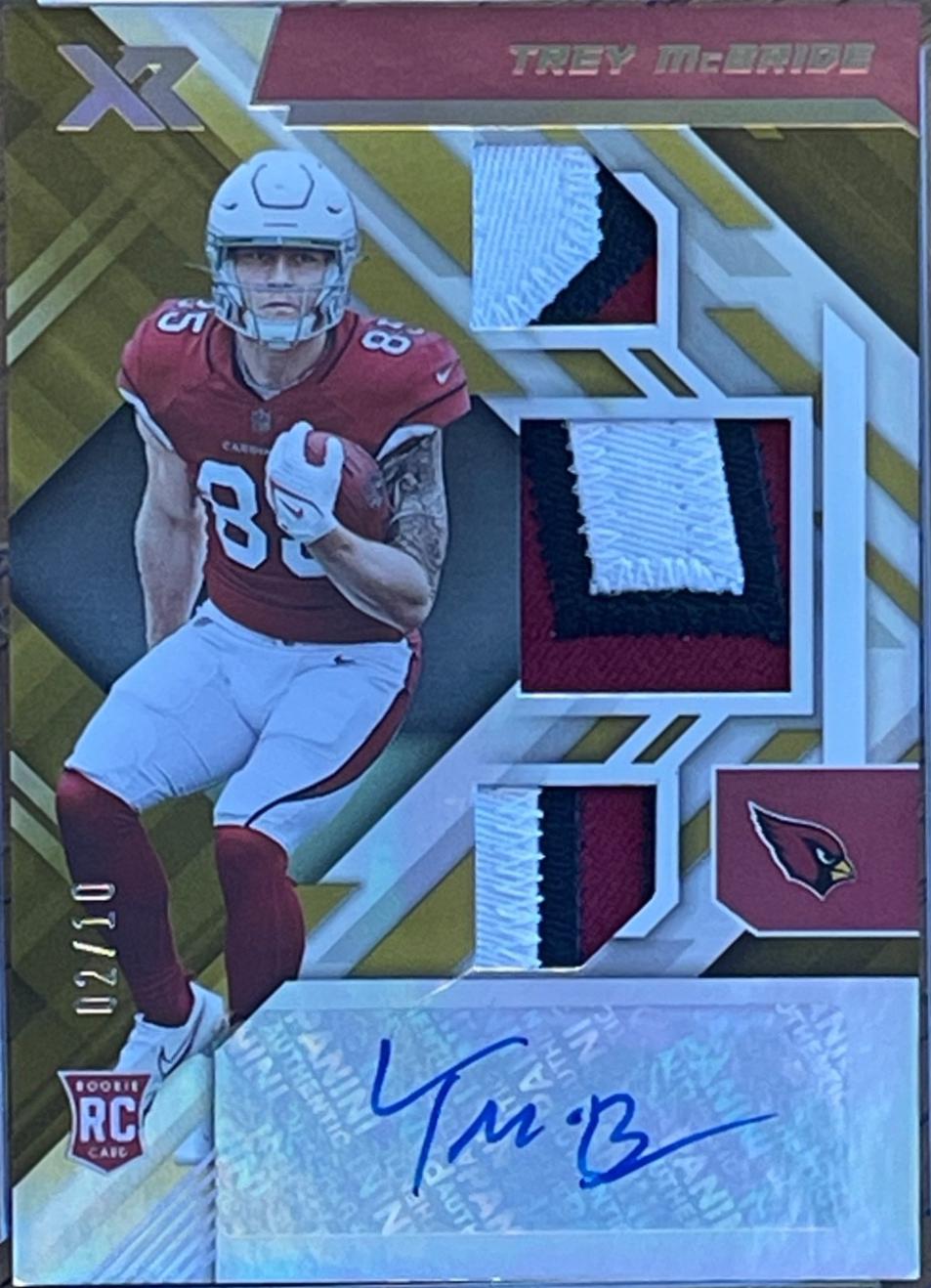 Trey McBride [Triple Swatch Autograph Gold] #237