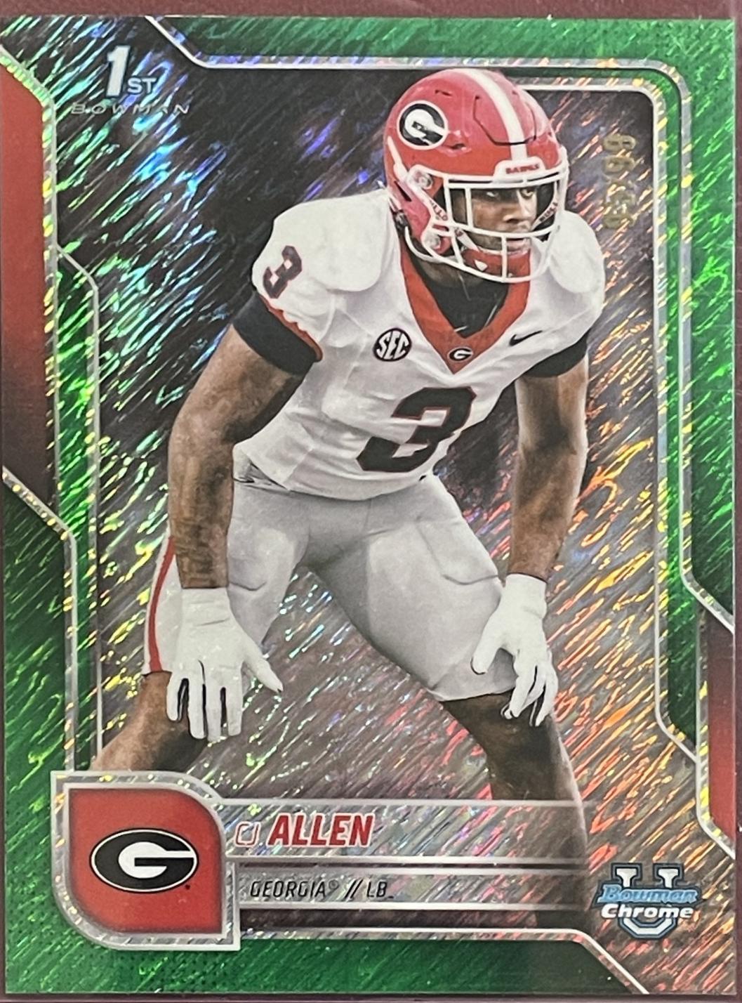 CJ Allen [Green Shimmer Refractor] #140